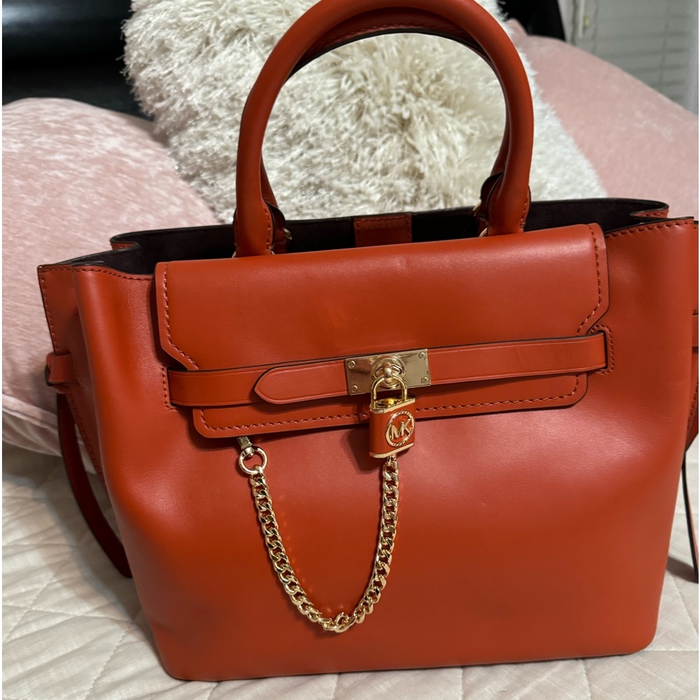 Brand New MK Hamilton Legacy Large satchel in beautiful Red/orange/brick color.